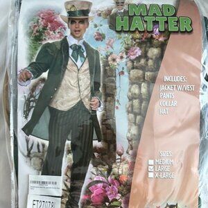 NEW, UNOPENED Mad Hatter Costume, Size L